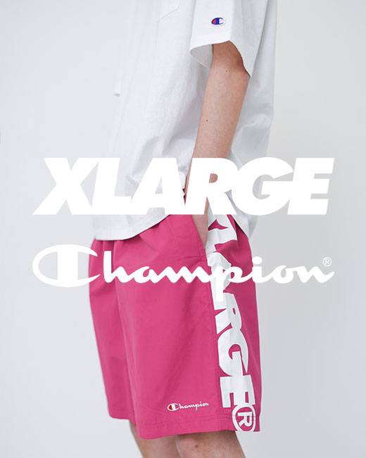 XLARGE Champion  コラボ　ナイロンジャケット