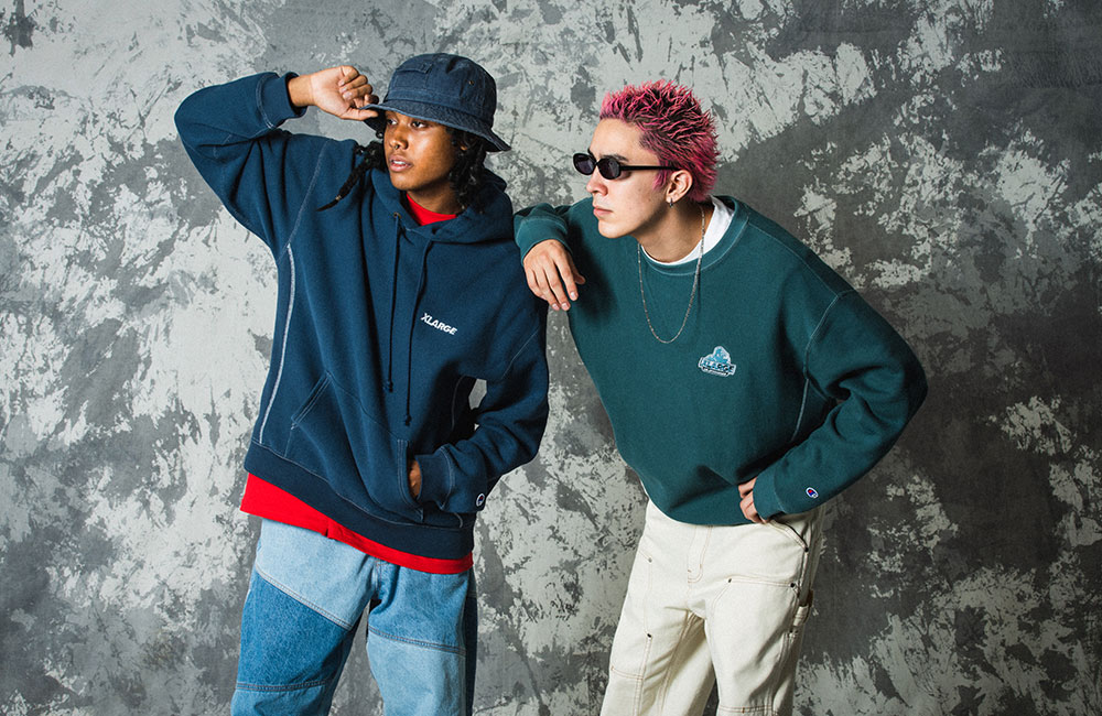 XLARGE×CHAMPION SWEAT チャンピオン　トレーナー