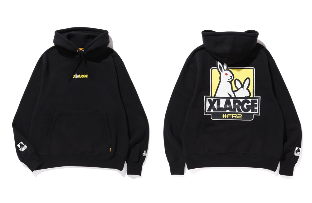 XLARGE FR2 BOA HOODIE XL BLACK ボア フーディー eva.gov.co