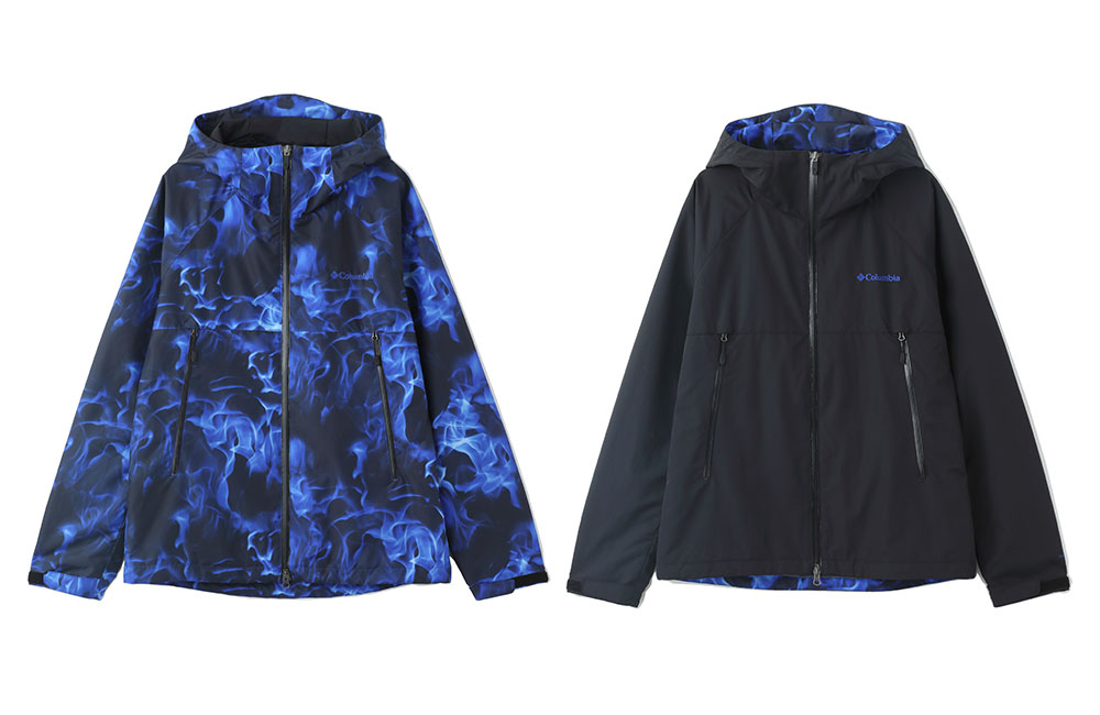 袖丈88cmXLARGE®×Columbia BLUE FIRE ナイロンジャケット