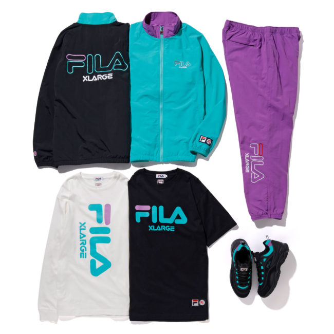 FILA×XLARGE コラボ パンツ 紫 トラックパンツ Mサイズ