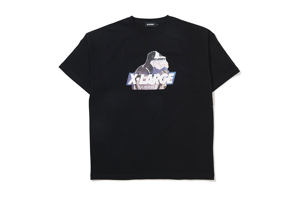 エクストララージ JAPAN デカロゴ 着用感M-L 浮世絵 ブラック Tシャツ