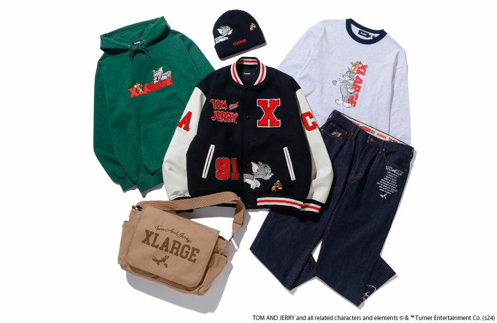 XLARGE×Tom and Jerry RINGER L/S TEEカラーホワイト