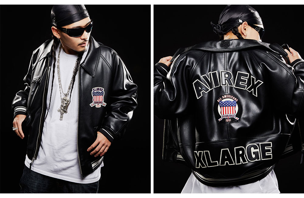 XLARGE × AVIREX ICON JACKET レザージャケット-