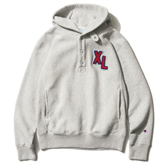 XLARGE®×Champion SNAP BUTTON PULLOVER HOOD S…